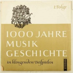 Пластинка Prof. Dr. Georg Knepler. Тысячелетняя история музыки. Лекции профессора Георга Неплера. Пластинка 1